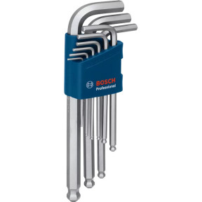 Bosch Hex Key Set 9pc Professional - Набір шестигранних ключів, 9шт - фото №2 Bosch Hex Key Set 9pc Professional - Набір шестигранних ключів, 9шт зображення