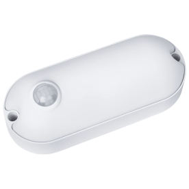 Светодиодный светильник с датчиком движения 12Вт 1080Lm 6500K IP65 (овал, AC165-265V)