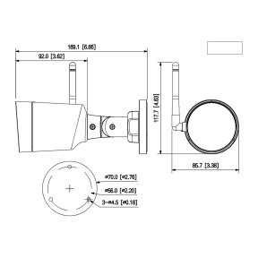 Dahua Technology DH-IPC-HFW1430DS1-SAW (2.8 мм) - 4 Мп уличная Wi-Fi камера фото