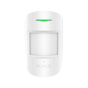 Комбинированный датчик движения и разбития Ajax CombiProtect Белый купить