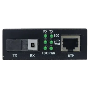 Медиаконвертер ALISTAR X5S 100M 10/100BASE-T RJ-45 - 100BASE-FX 1SM WDM SC 20KM TX1550/RX1310nm LFP фото