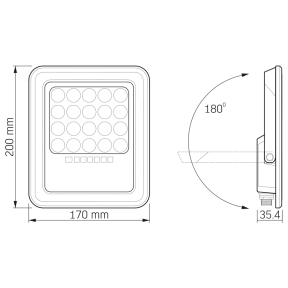 VIDEX 500Lm 5000K 3.2 V - LED прожектор автономный - фото №5 VIDEX 500Lm 5000K 3.2 V - LED прожектор автономный Цена
