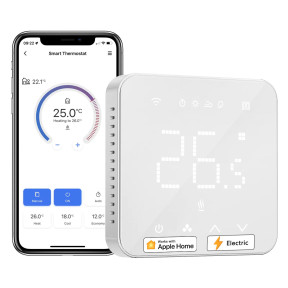 Тепла підлога. Терморегулятор Meross Smart Wi-Fi Thermostat (MTS200HK) зображення