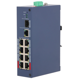 Dahua DH-CHS4110-8ET-110 – Керований комутатор PoE (8xPoE 110W, 1xGbE, 1xSFP, BT 90W)