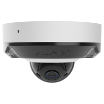 Ajax DomeCam Mini HL (8 Mp/2.8 mm) White - Проводная купольная IP-камера с гибридной подсветкой