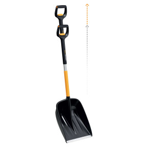 Fiskars X-Series (1057188) - Лопата для уборки снега телескопическая фото