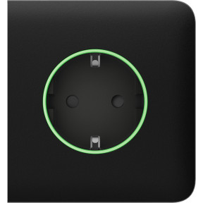 Ajax SideCover (smart) [ type F ] Black - Передняя панель и крышка розетки фото