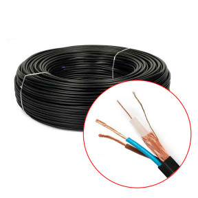 Кабель комбинированный коаксиальный + питание ATIS RG590-CU + 2×0.5 PE бухта 100м купить