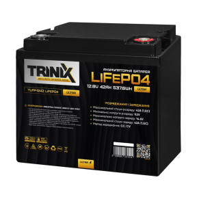 Акумуляторна батарея літій-залізо-фосфатна 12.8В 42А*год Trinix TLFP-1242 Ultra LiFePO4 (Black) купити