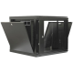 19" 9U 600x600 – Настінна комутаційна шафа (9U, 600мм, Скло, Чорна)