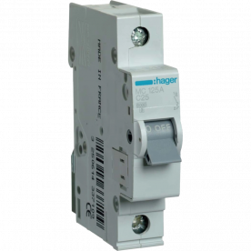 Автоматичний вимикач Hager In=25А «C» 6kA MC125A