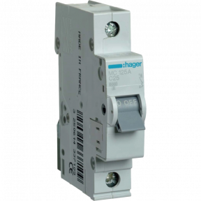 Автоматичний вимикач Hager In=25А «C» 6kA MC125A купити