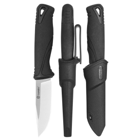 Ganzo G807-BK - Ніж чорний з ножнами фото