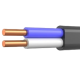 Кабель ВВГ нг LS П 2х1,5 черный (Украина) (100м)