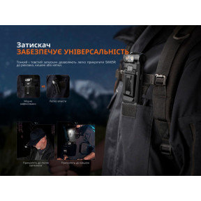 Ліхтар ручний Fenix SW05R-UV LED чорний купити