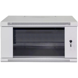 Шкаф коммутационный настенный Hypernet WMNC-350-4U-FLAT (4U 600x350, разборный, стеклянные двери)