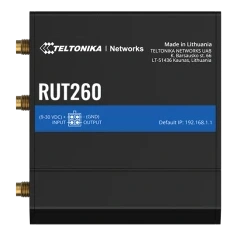 Teltonika RUT260 – Промышленный сотовый маршрутизатор (4G LTE Cat 6, Wi-Fi 4, 2xLAN/WAN, RutOS, RMS) купить