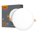 VIDEX 15W 4100K 220V - LED светильник безрамный круглый
