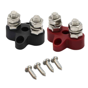 Подвійний набір клем M8 Victron Energy Dual Terminal Stud M8-linked set (1 red/1 black) купити