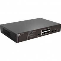 Ruijie Reyee RG-ES110GDS-P - 10-портовий некерований комутатор PoE 10/100/1000 Мбіт/с