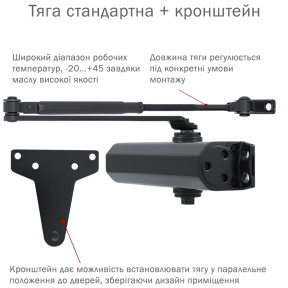 Дотягувач RYOBI D-2055V BLACK BC UNIV_ARM зображення