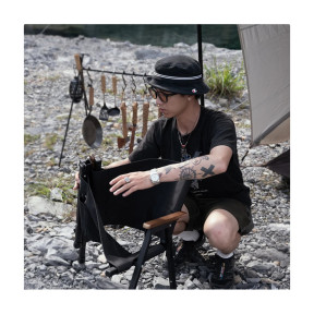 Крісло складане Naturehike CNK2350JJ015, алюміній, чорний купити