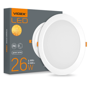 VIDEX 26W 5000K 220V - LED светильник Back круглый - фото №1 VIDEX 26W 5000K 220V - LED светильник Back круглый купить