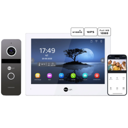 Комплект відеодомофону Neolight ALPHA Hybrid + SOLO FHD Graphite