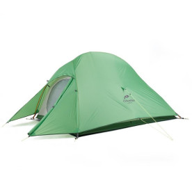 Палатка сверхлегкая одноместная с футпринтом Naturehike Cloud Up 1 Updated NH18T010-T, 210T, зеленый