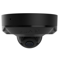 Ajax DomeCam Mini HL (8 Mp/4 mm) black – IP відеокамера (8МП, 4K, ІЧ+LED 15м, PoE)