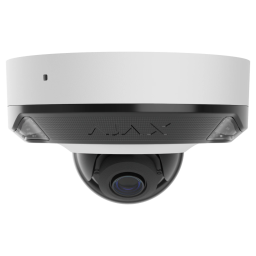 Ajax DomeCam Mini HL (5 Mp/2.8 mm) White - Дротова купольна IP-камера з гібридним підсвічуванням