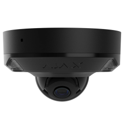 Ajax DomeCam Mini HL (8 Mp/4 mm) black – IP видеокамера (8МП, 4K, ИК+LED 15м, PoE)