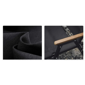 Крісло складане Naturehike CNK2350JJ015, алюміній, чорний в Україні