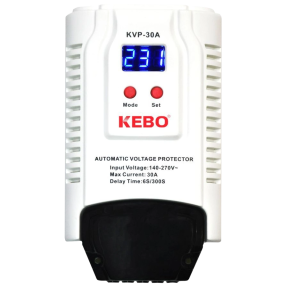 KEBO KVP-30A – Реле напруги (30 А, 140–280 В, затримка 1–300 с, 50/60 Гц) купити