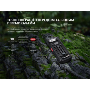 Ліхтар ручний Fenix SW05R-RED LED чорний купити