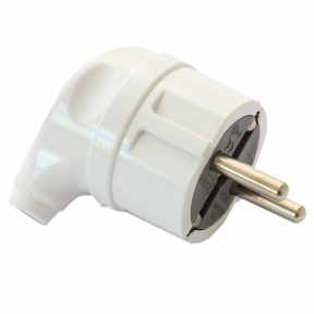 ERKA 1003, 16А  Вилка с/к угловая, белая купить