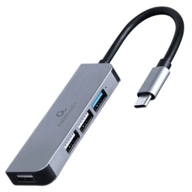 USB-концентратор Cablexpert UHB-CM-U3P1U2P3-01 (USB-C на 4 порти: 1xUSB 3.1, 3xUSB 2.0)