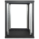 Шкаф EServer 12U 600х500х637 стекло, черный