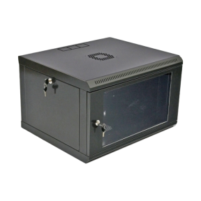 Шкаф 19" , 600x500x373мм (Ш*Г*В), эконом, акриловое стекло, черный 6U купить