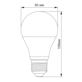 TITANUM А60 10W E27 4100K 220V - LED лампа в Україні