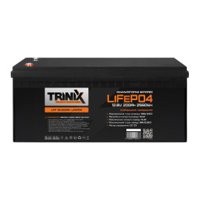 Акумуляторна батарея літій-залізо-фосфатна 12В 200А*год Trinix LFP 12V200Ah LiFePO4 зображення