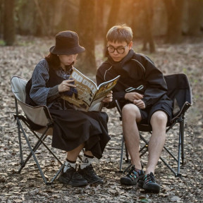 Крісло складане Naturehike NH20JJ022 600D Oxford Cotton / сталь, чорний купити