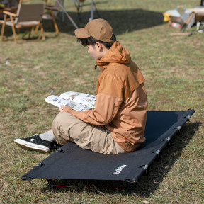 Ліжко складане Naturehike XJC05 NH20JJ001, Поліестер Oxford / алюміній, чорний зображення