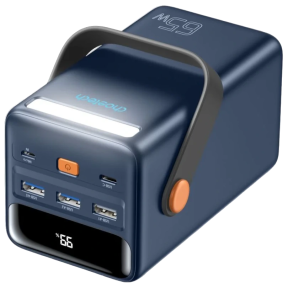 Повербанк Choetech B664 50000мА•г Deep Blue (65W PD, QC 3.0, Li-pol, з LED-ліхтарем) в Україні