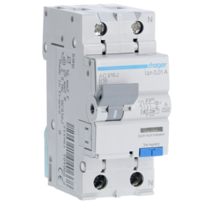 Hager 1P+N 6kA B 16A 10mA A - Дифференциальный автоматический выключатель