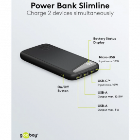 Повербанк GOOBAY 53935 (USB 10 000 мА•ч) Цена