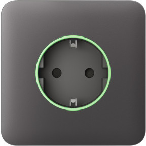 Ajax SoloCover (smart) Gray - Передняя панель для встроенной розетки купить