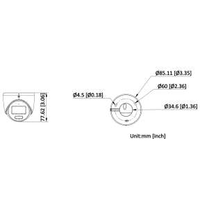 Hikvision DS-2CE70DF3T-LMFS (2.8 мм) - 2МП купольна TurboHD відеокамера фото