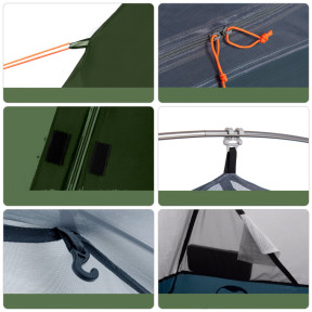 Палатка сверхлегкая одноместная с футпринтом Naturehike Cycling 1 NH18A095-D, 210T, темная зеленая купить