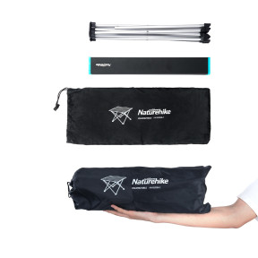 Cтіл розкладний Naturehike NH19Z008-Z, алюміній, Розмір L, чорний купити